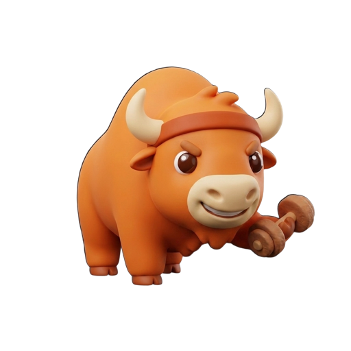 Mascotte — soulève un haltère